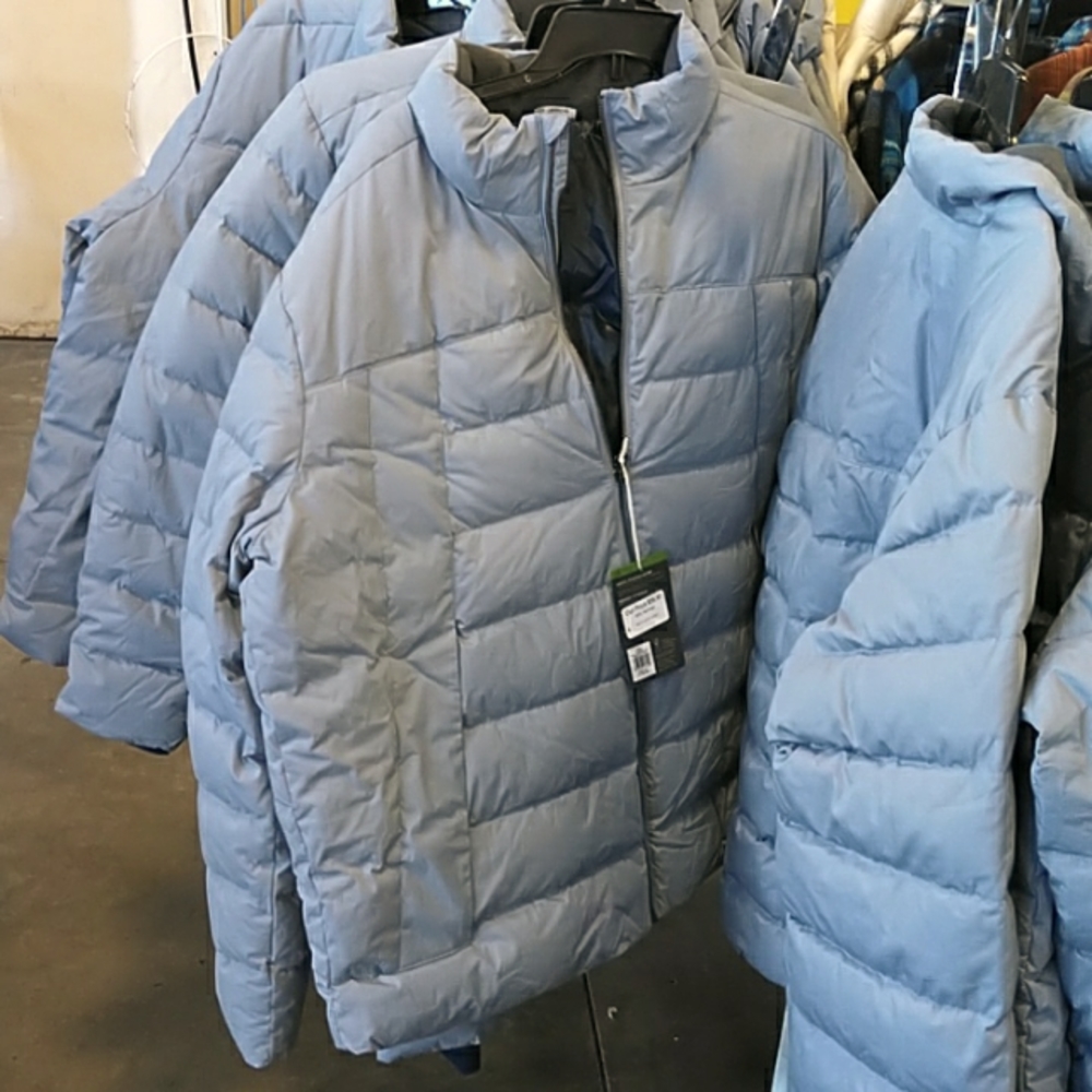 Blue men's coat alpine design